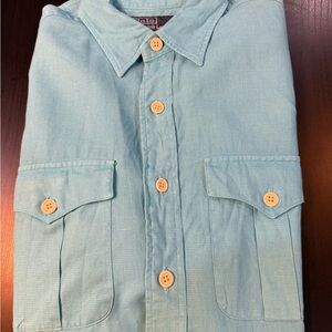 Ralph Lauren Light Blue Men's Linen Shirt